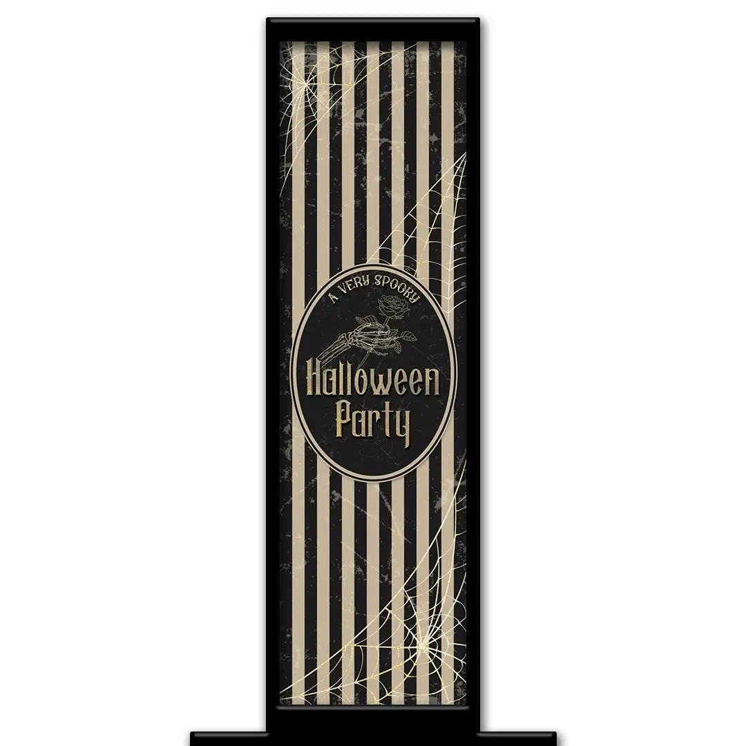 Skeletal Rose photo booth pillar start screen
