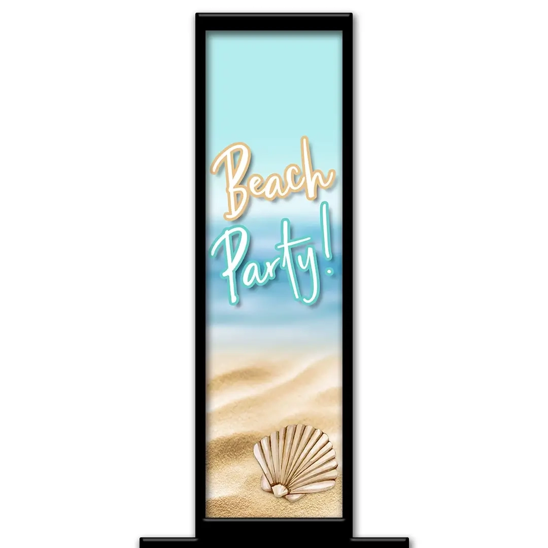 Beach Sittin' photo booth pillar start screen