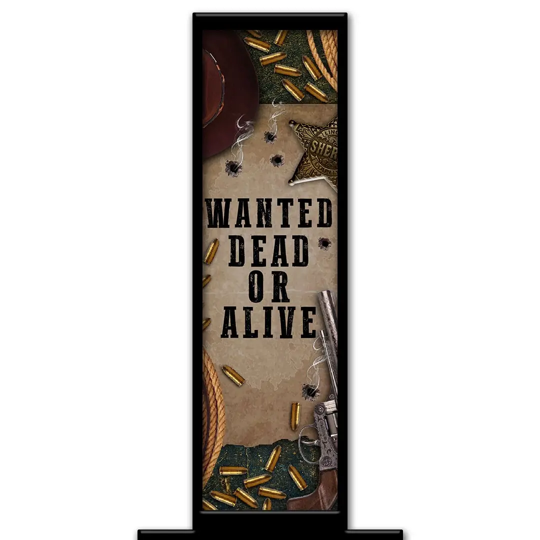 Outlaw photo booth pillar start screen