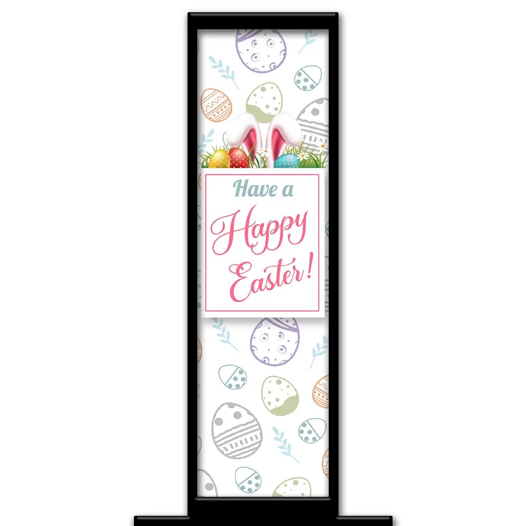 Happy Easter photo booth pillar start screen