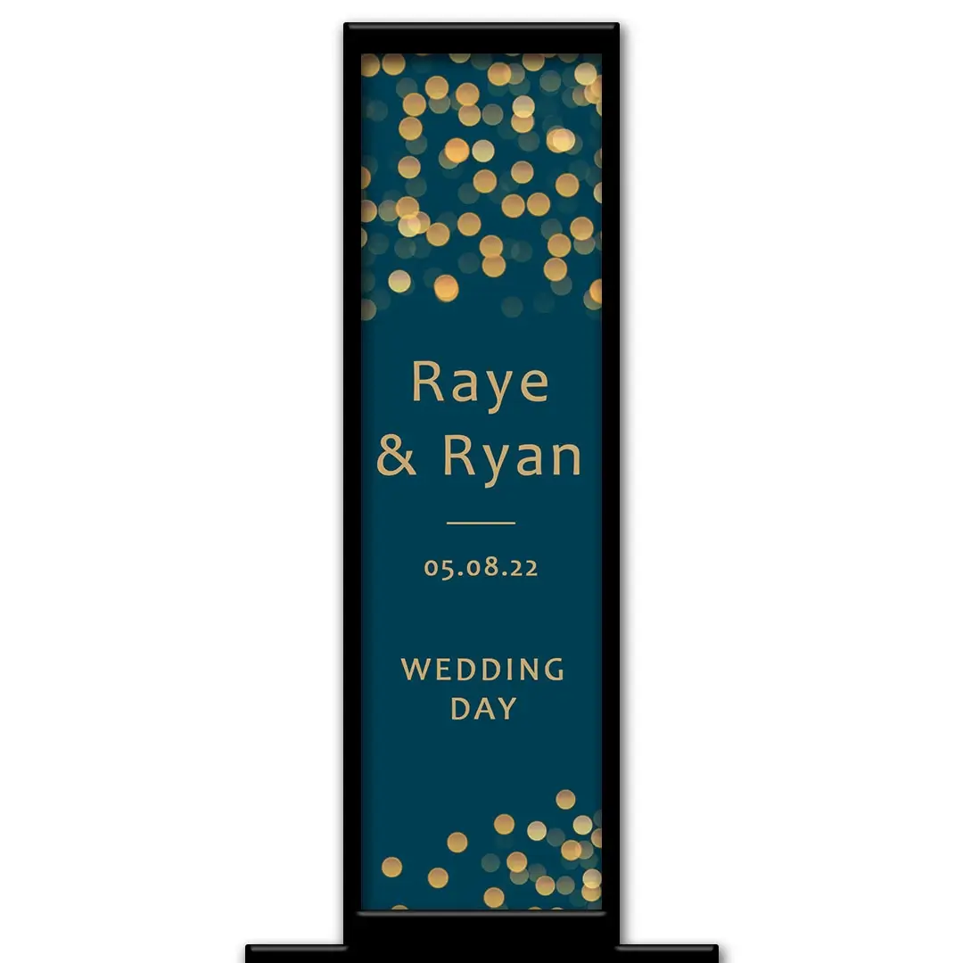 Bokeh Fantasy photo booth pillar start screen