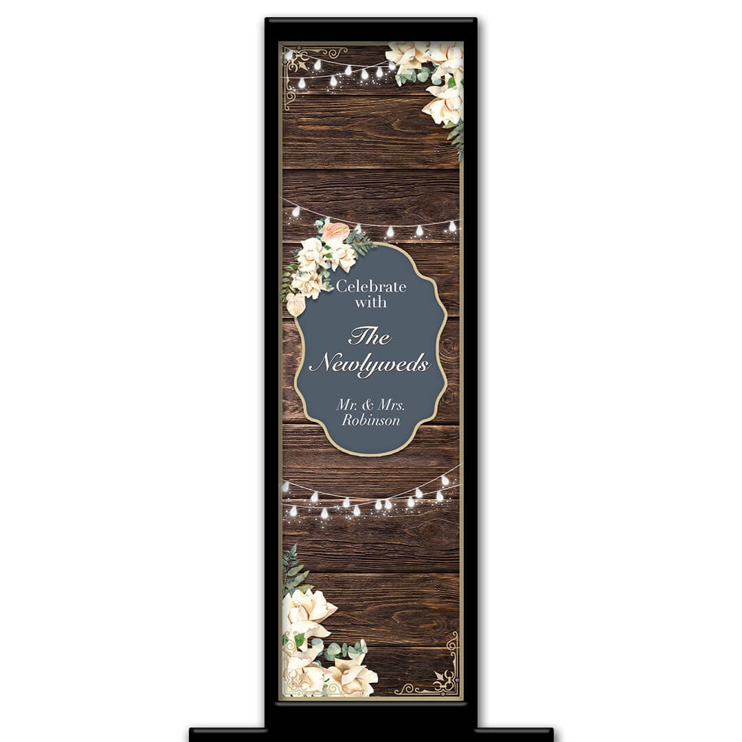 Get Rustic photo booth pillar start screen