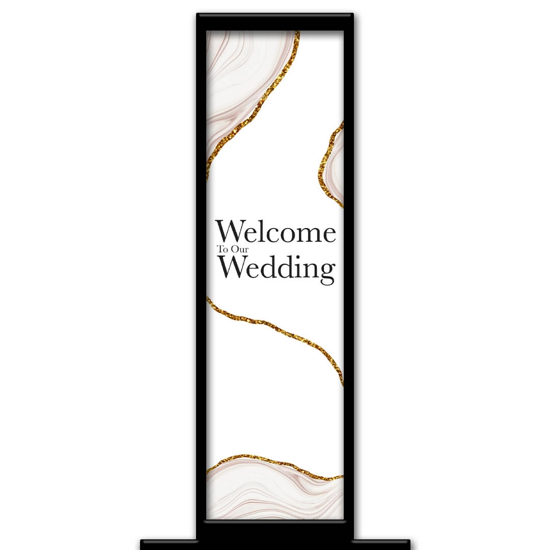 Marble Flow photo booth pillar start screen