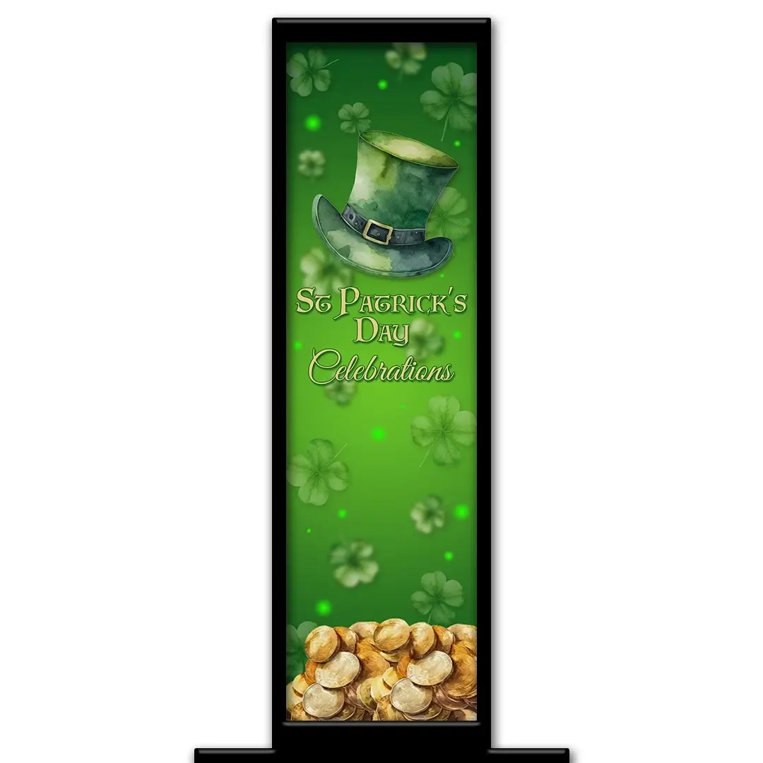 Lucky One photo booth pillar start screen
