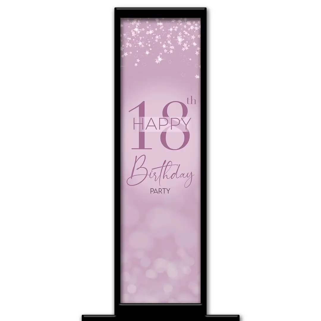 Calm Sparkle photo booth pillar start screen