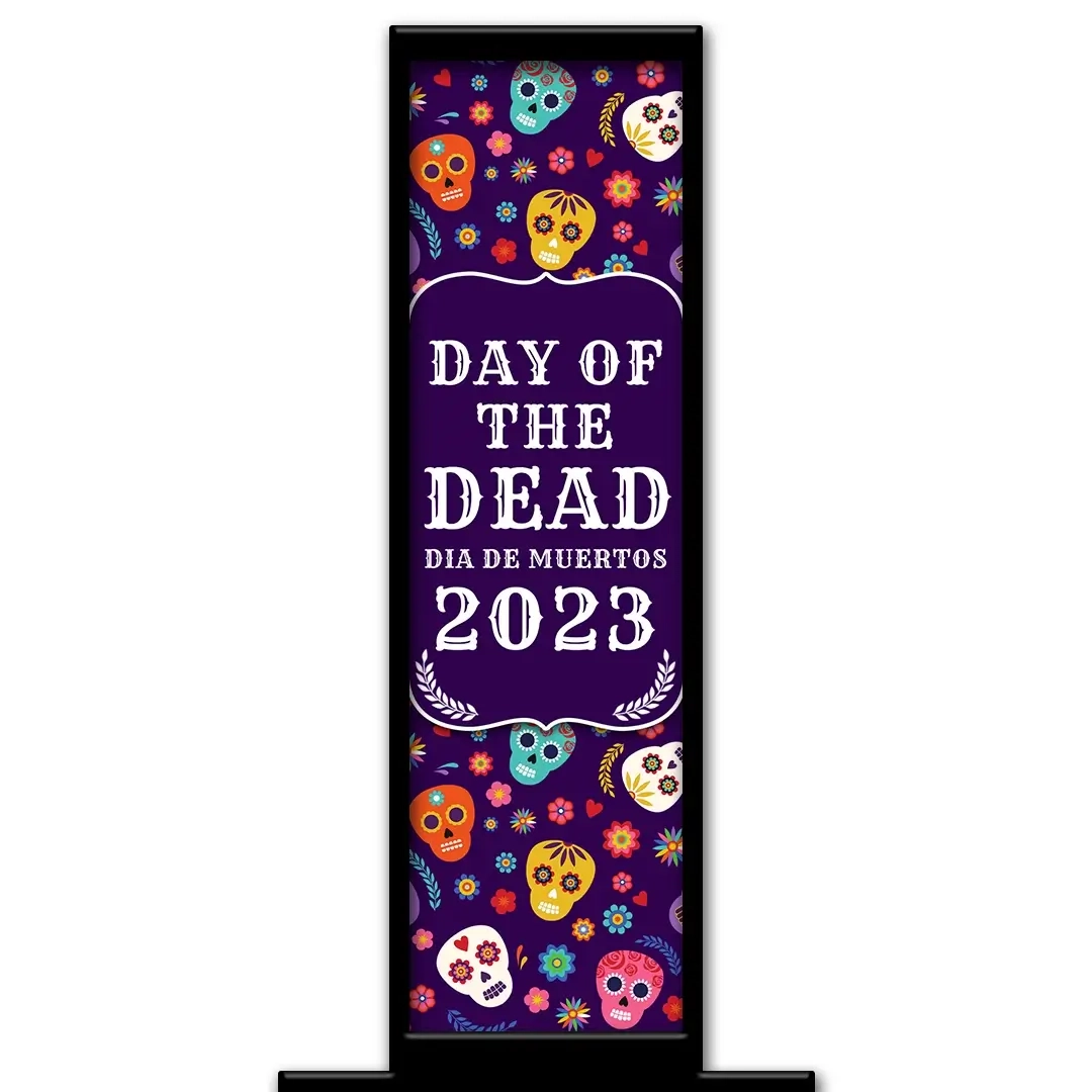 Day of the Dead photo booth pillar start screen
