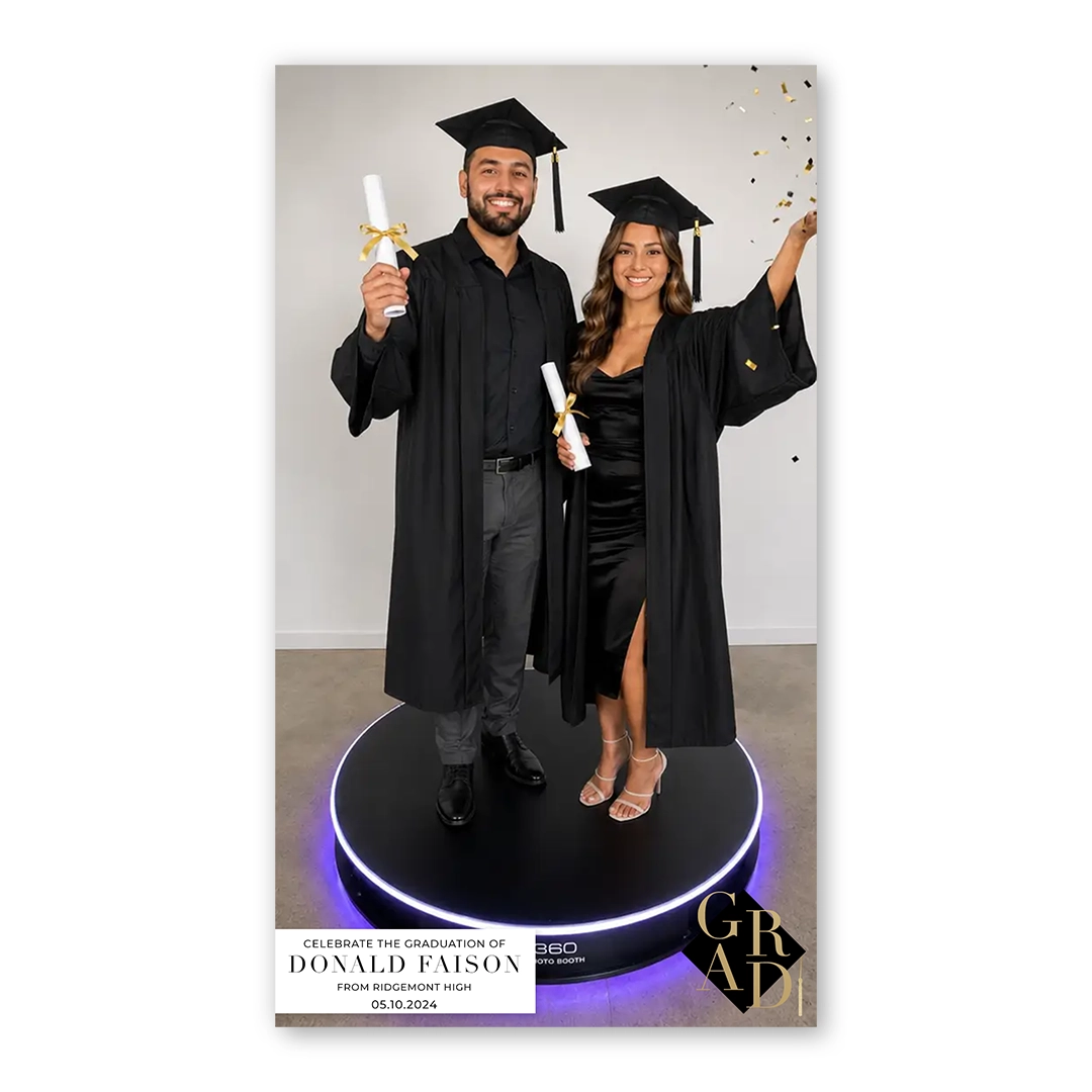 Graduation Day photo booth template 360P