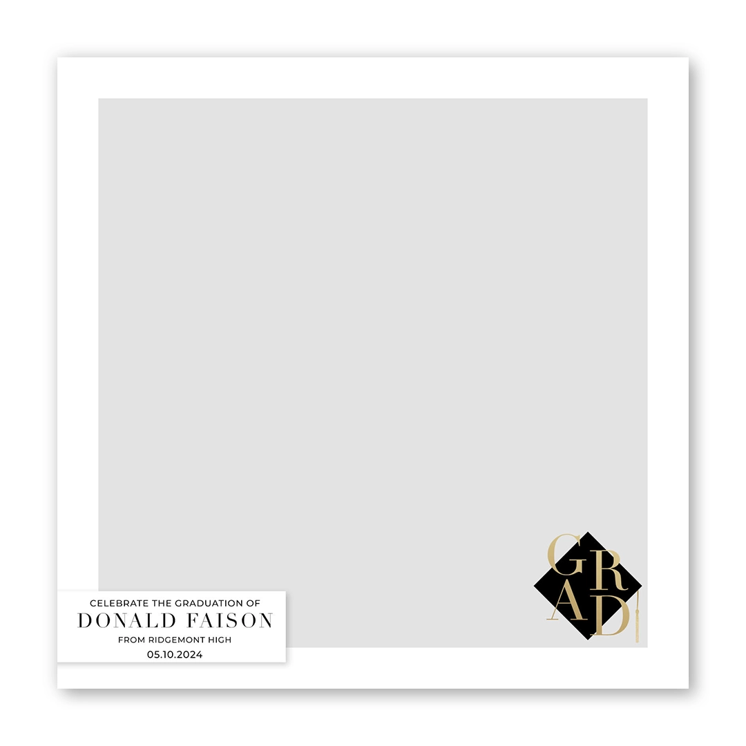 Graduation Day photo booth template SF