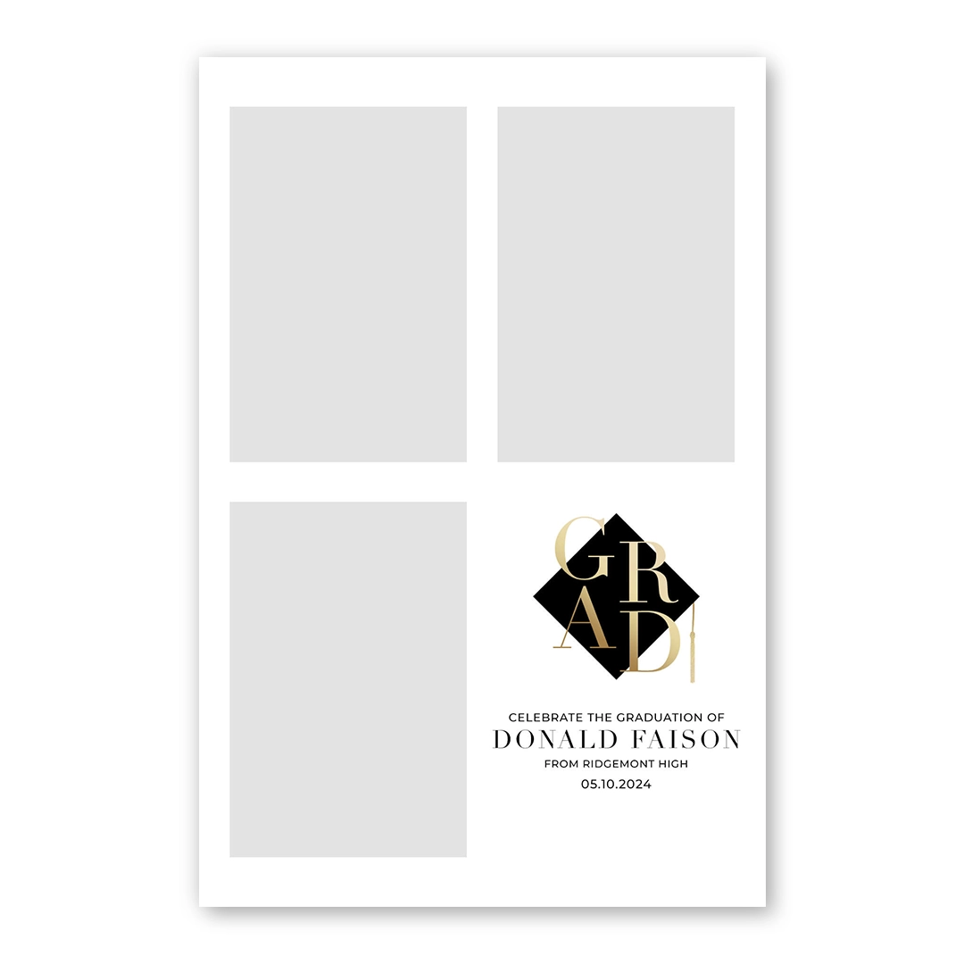 Graduation Day photo booth template P3P