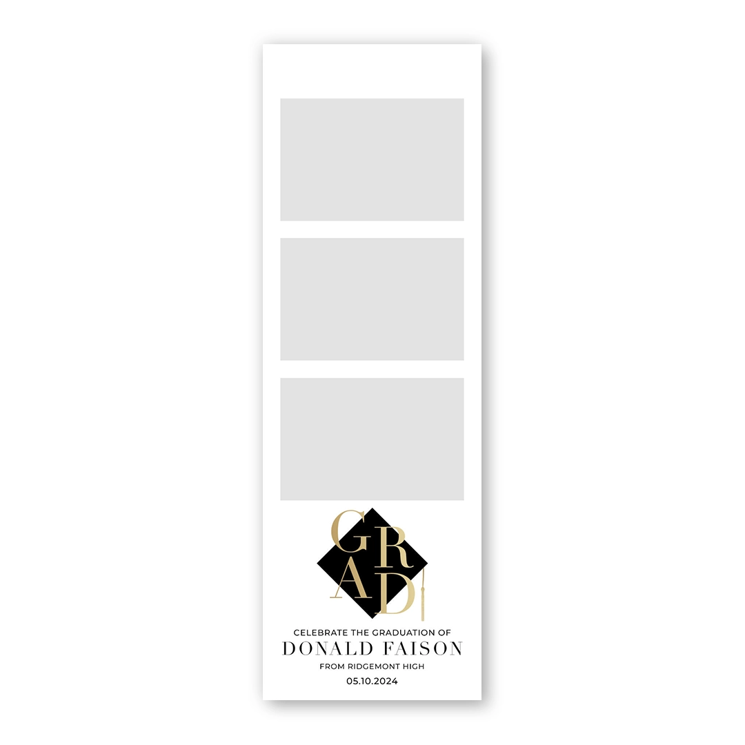 Graduation Day photo booth template S3L