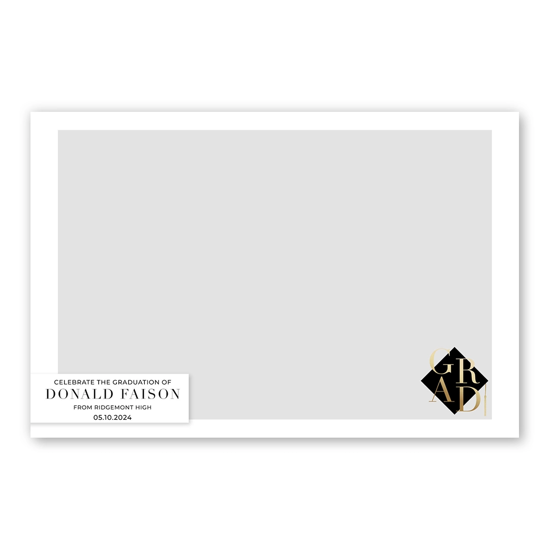 Graduation Day photo booth template LF