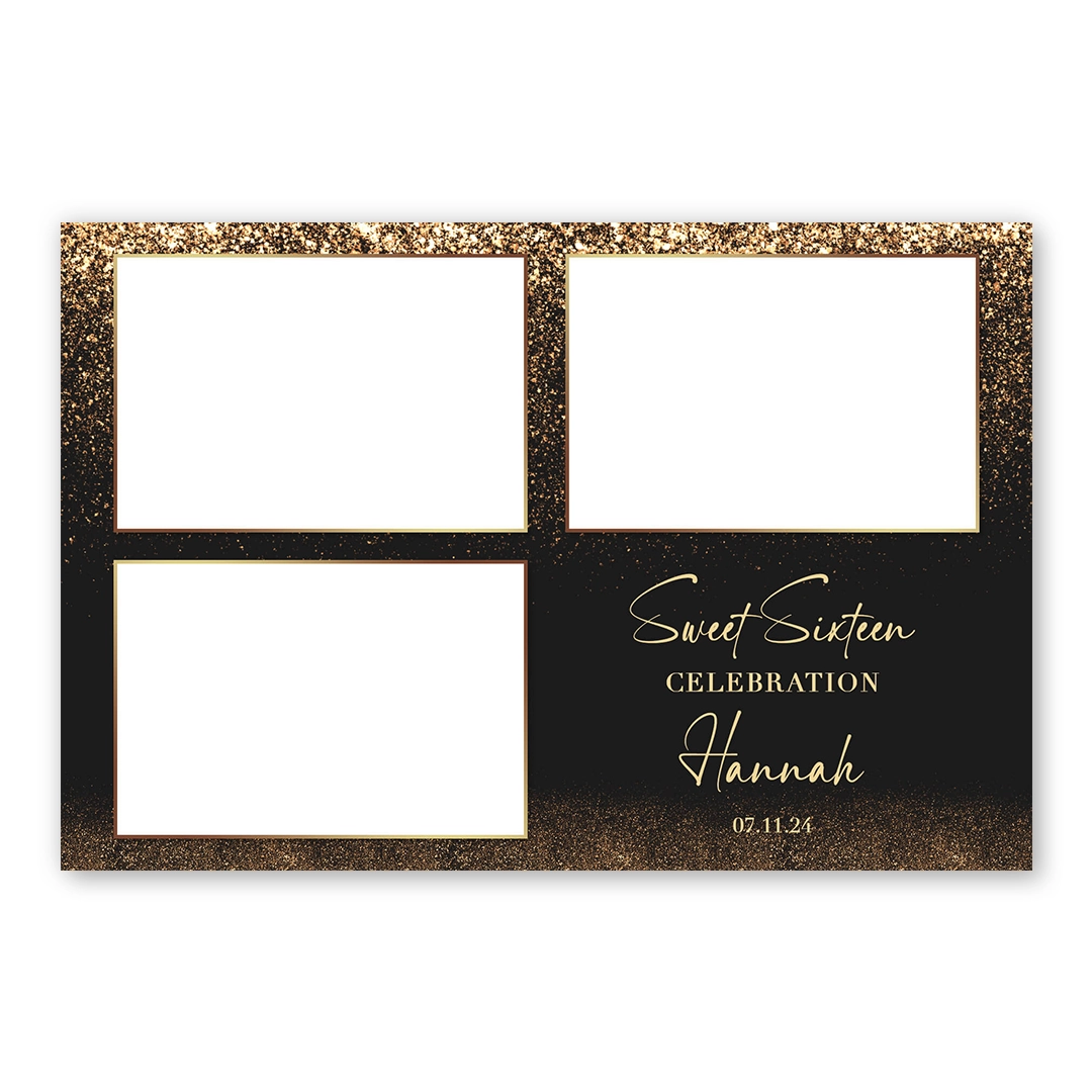 Glitterfall photo booth template L3L