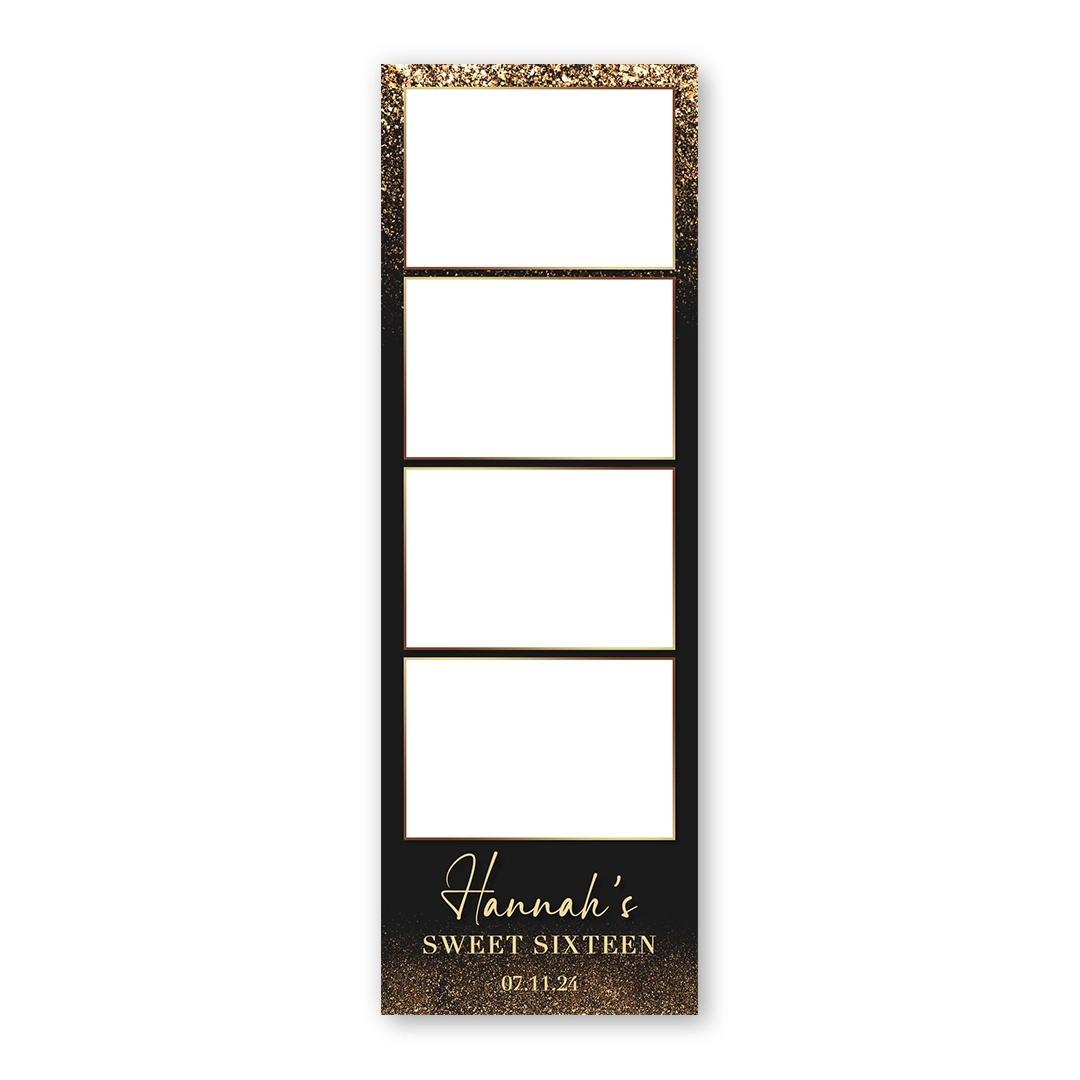 Glitterfall photo booth template S4L