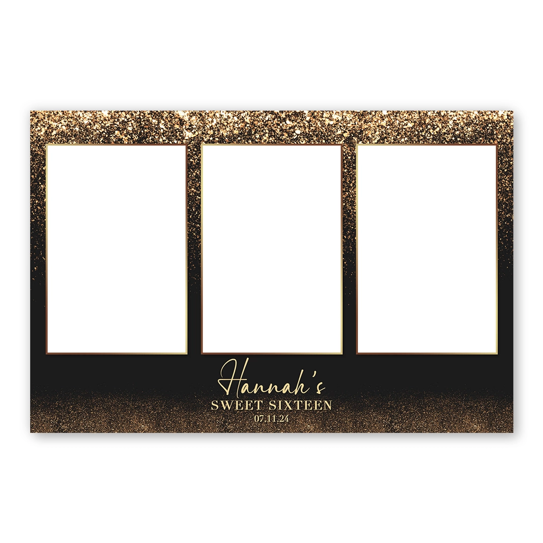 Glitterfall photo booth template L3P