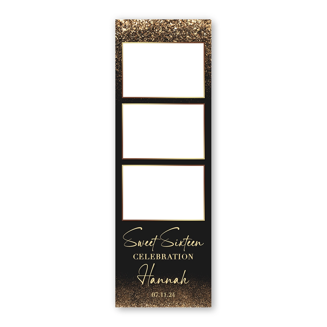 Glitterfall photo booth template S3L
