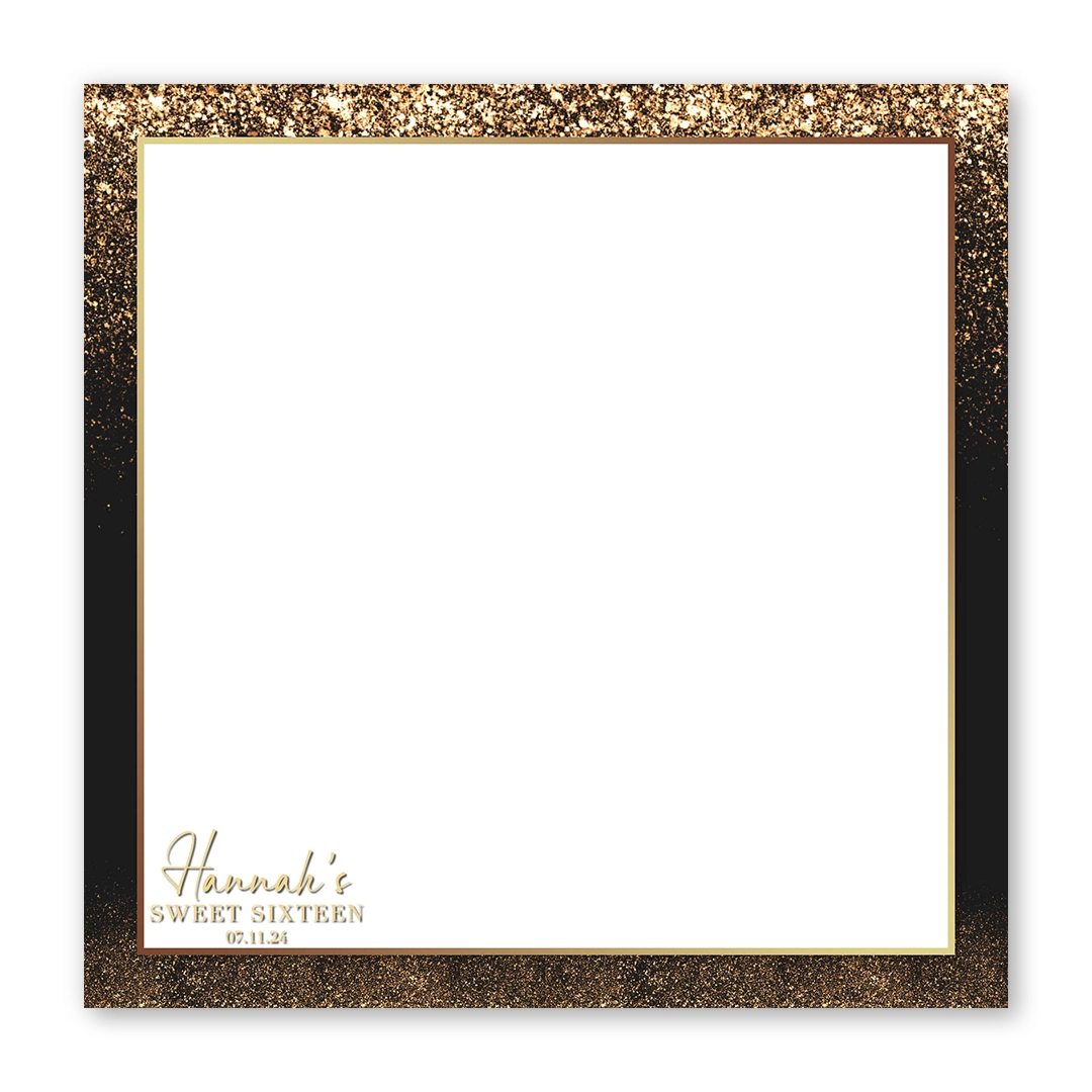 Glitterfall photo booth template SF