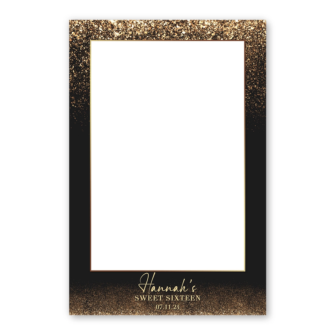 Glitterfall photo booth template PF