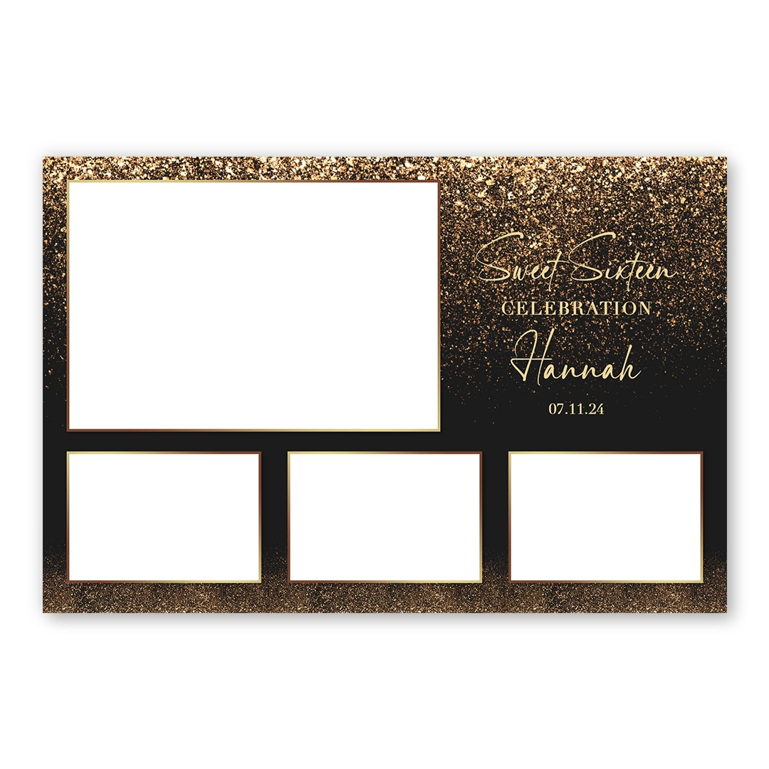 Glitterfall photo booth template L4L