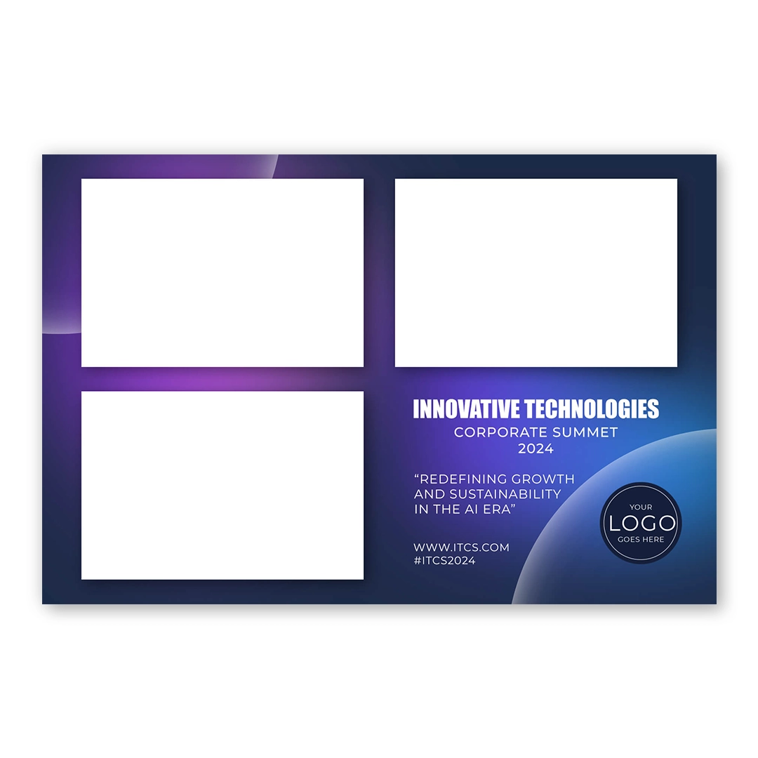 Corporate Bubble photo booth template L3L