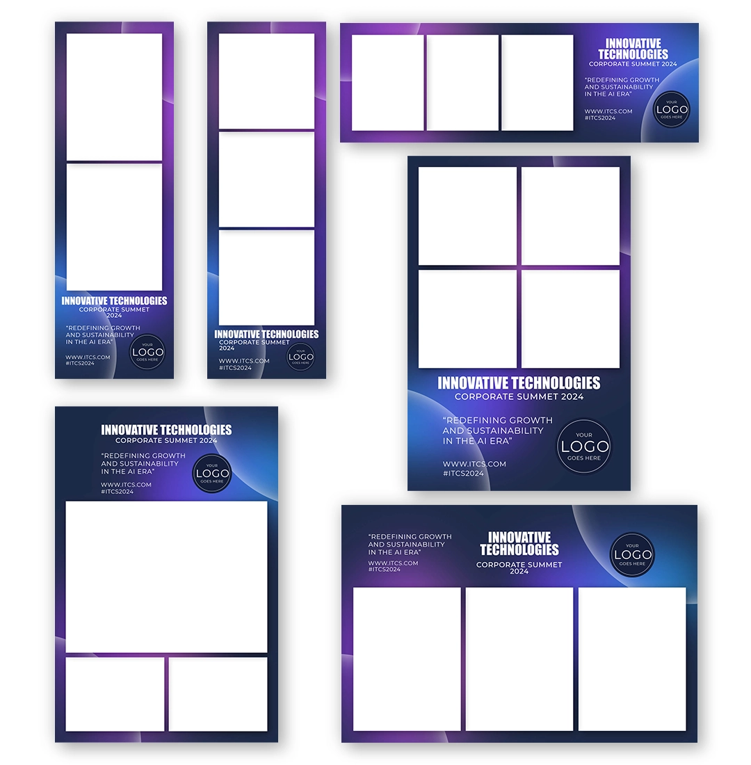 Corporate Bubble photo booth template More