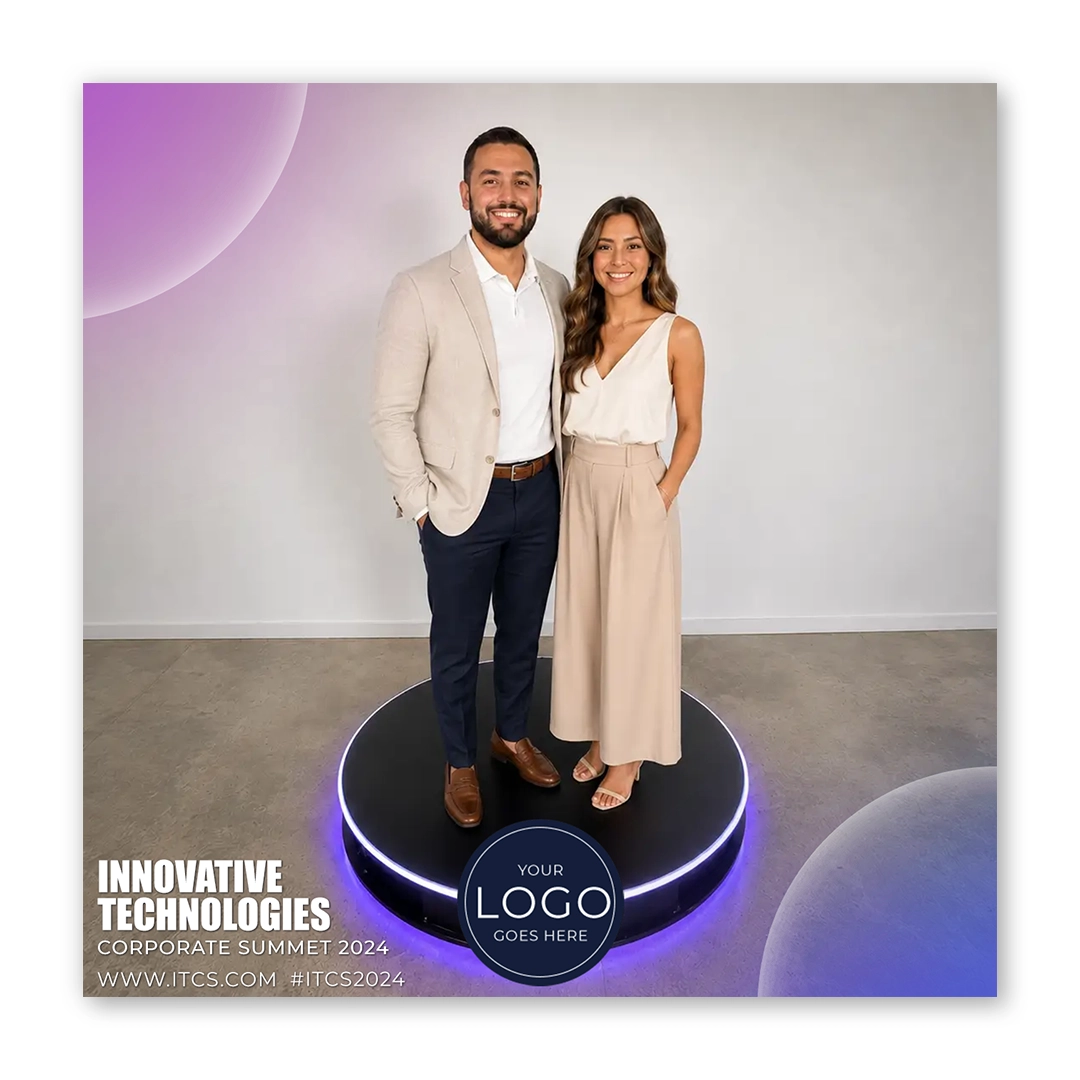 Corporate Bubble photo booth template 360