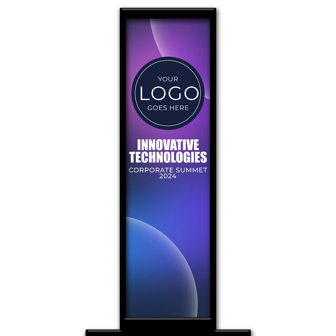 Corporate Bubble photo booth template Pillar
