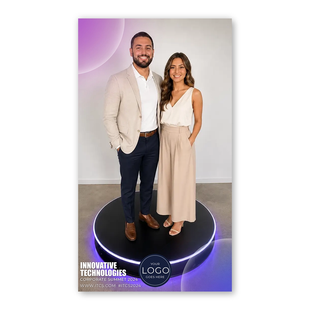 Corporate Bubble photo booth template 360P