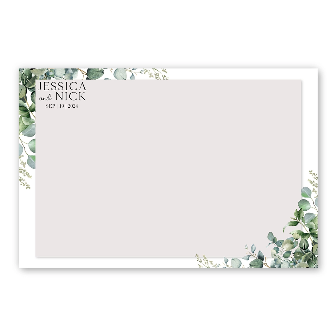 Eucalyptus Wedding photo booth template LF