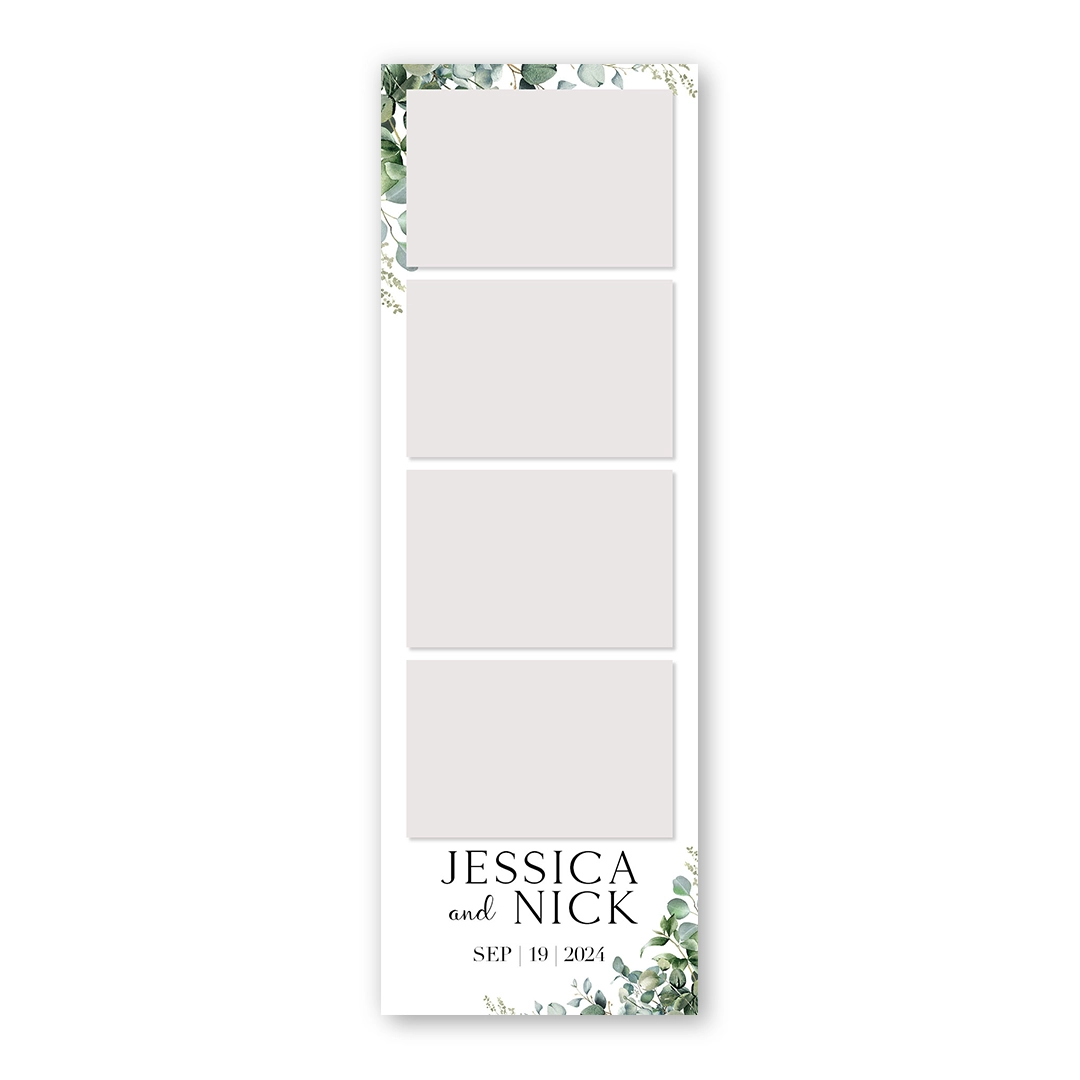 Eucalyptus Wedding photo booth template S4L