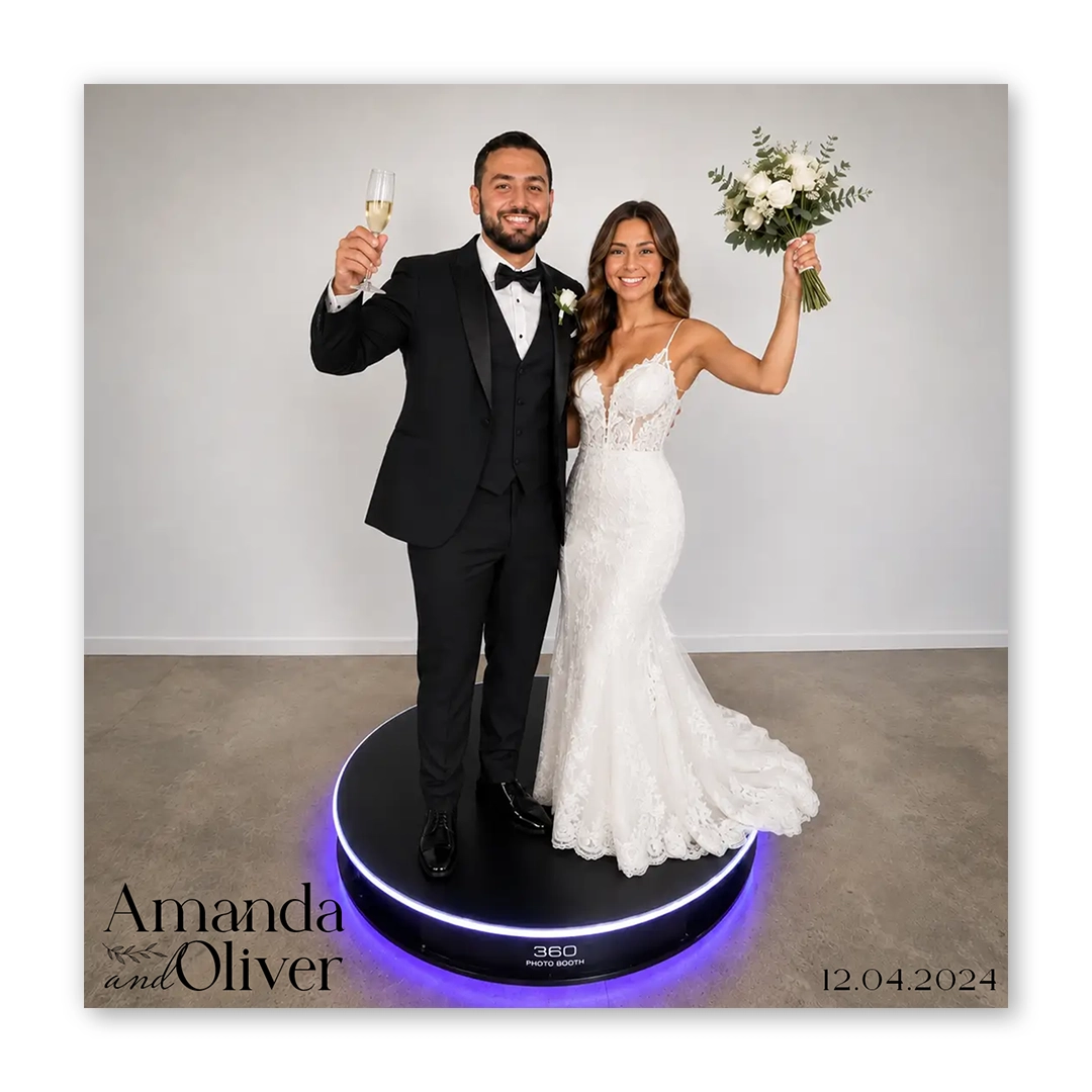 Minimalist Two photo booth template 360