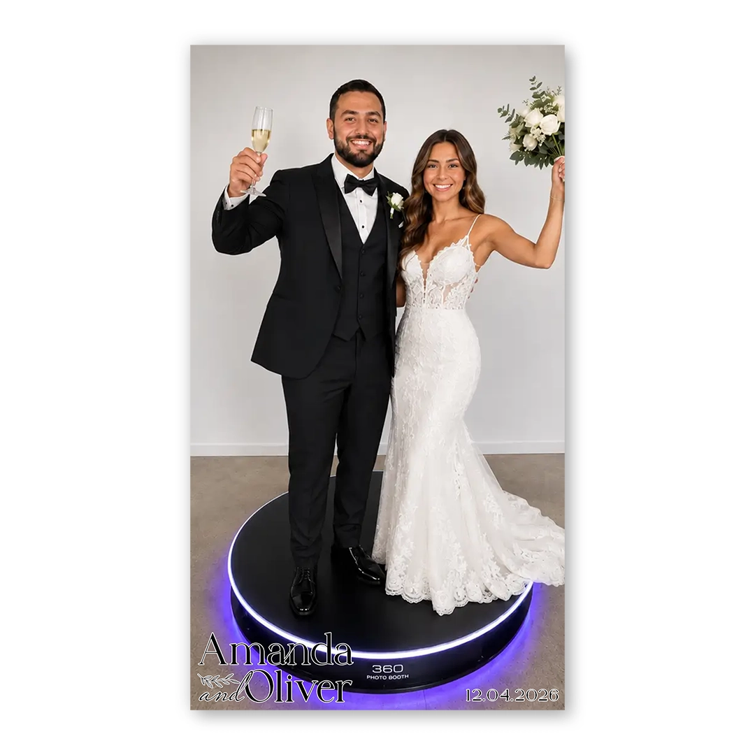 Minimalist Two photo booth template 360P