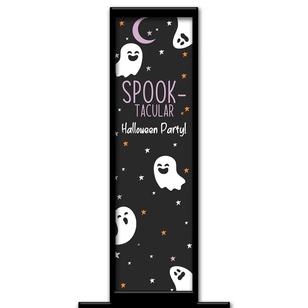 Spooktacular photo booth pillar start screen