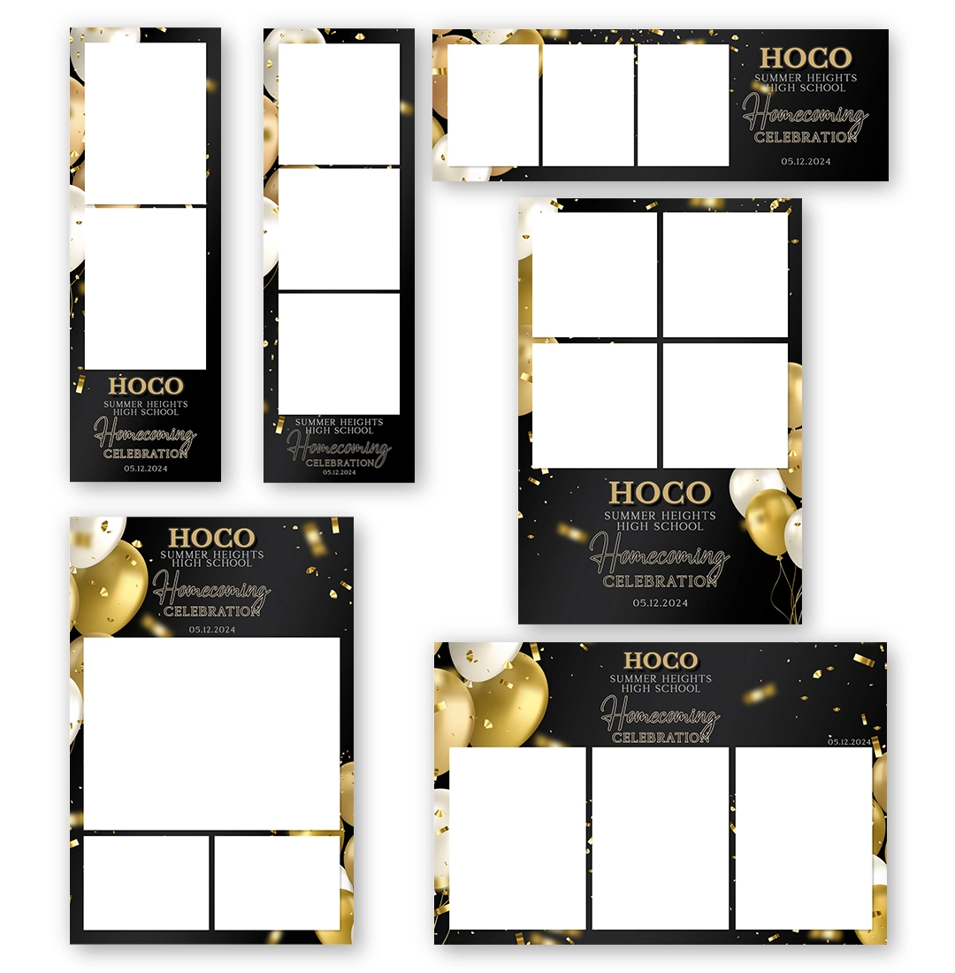 HOCO photo booth template More
