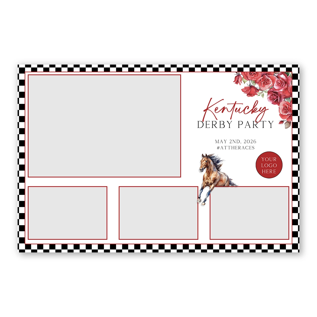 Derby Race photo booth template L4L