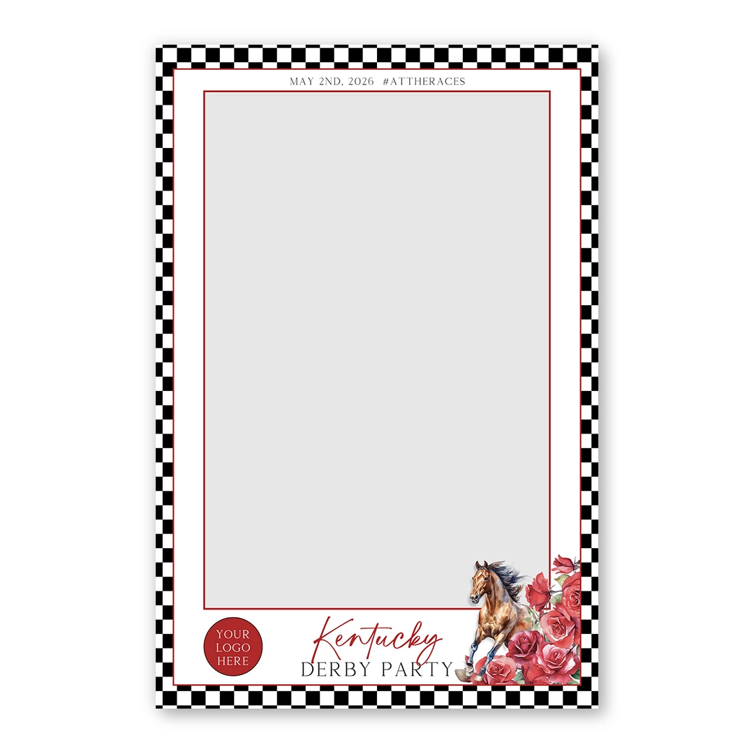 Derby Race photo booth template PF