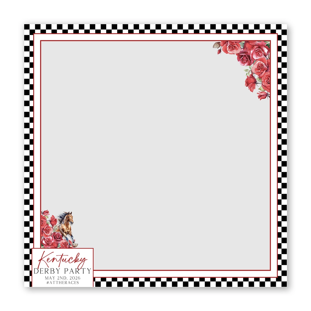 Derby Race photo booth template SF