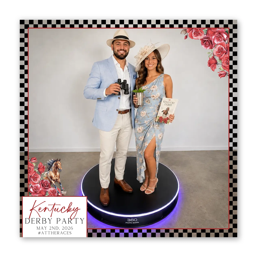 Derby Race photo booth template 360
