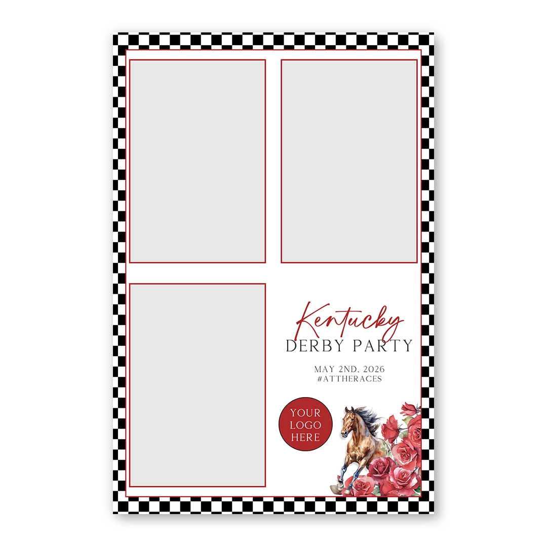 Derby Race photo booth template P3P