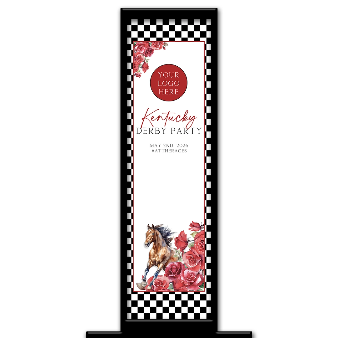 Derby Race photo booth template Pillar