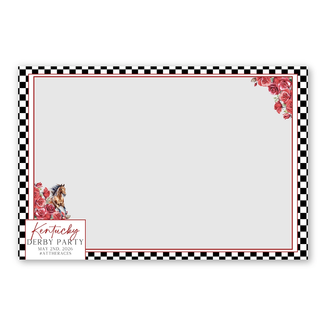 Derby Race photo booth template LF