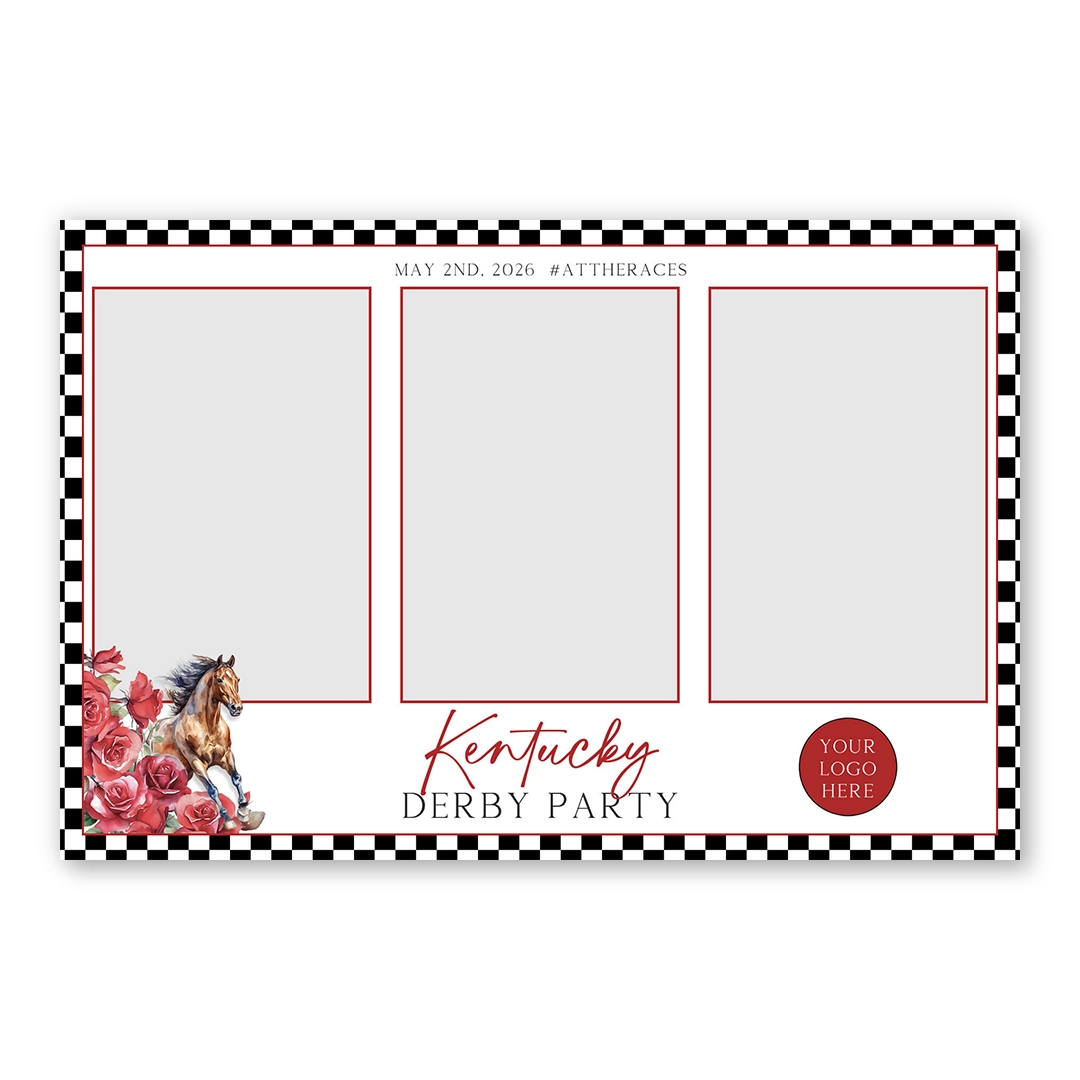 Derby Race photo booth template L3P