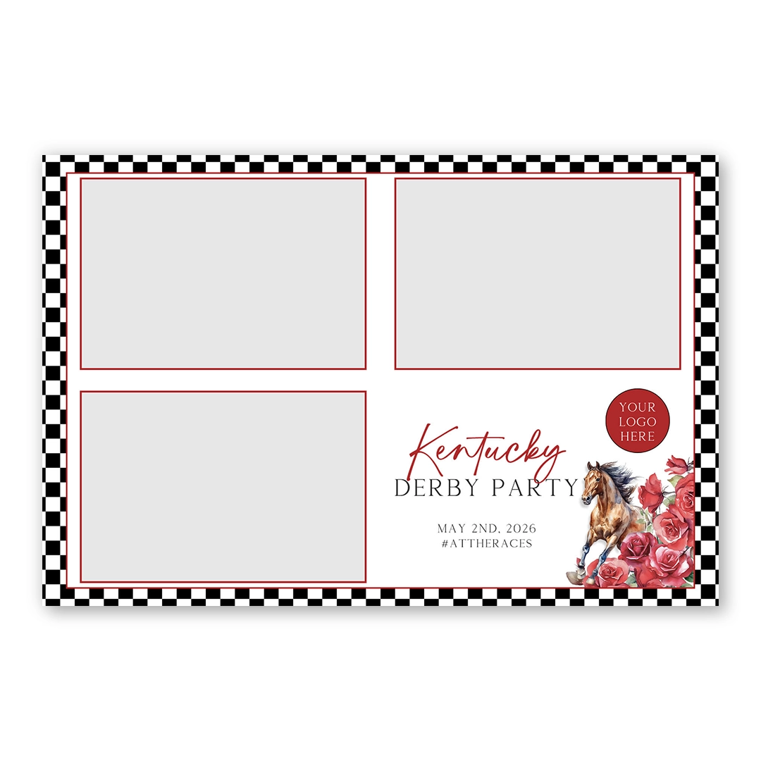 Derby Race photo booth template L3L