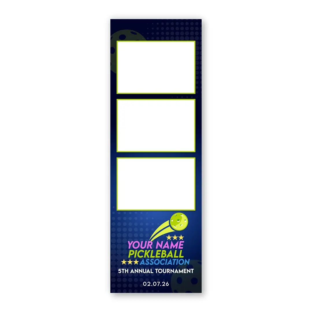 Pickleball photo booth template S3L layout