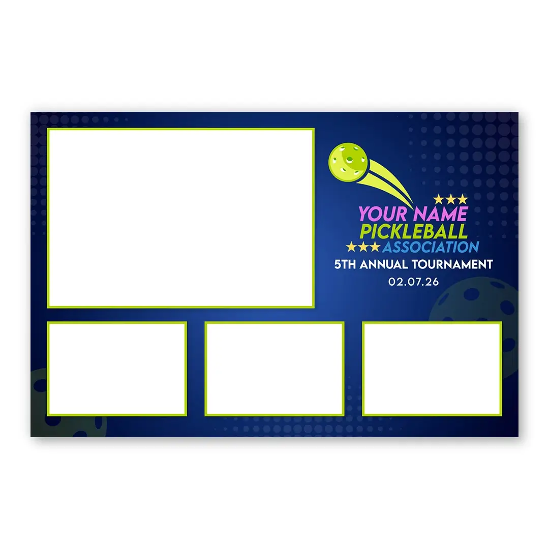 Pickleball photo booth template L4L layout