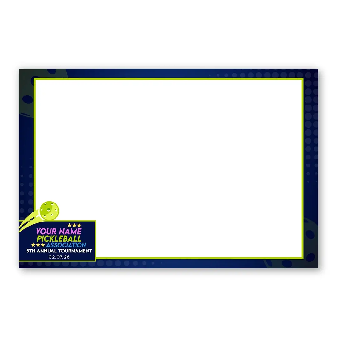 Pickleball photo booth template LF layout