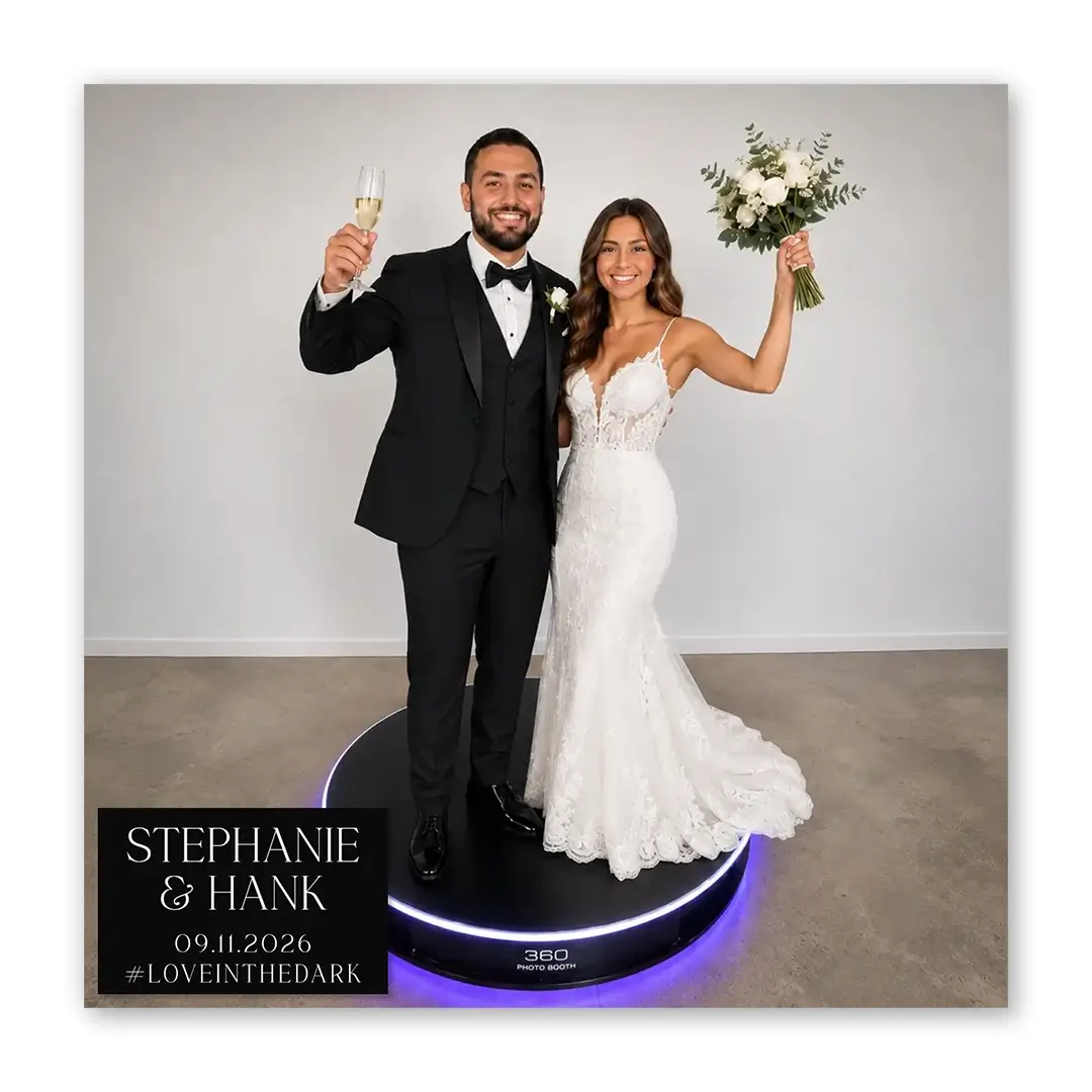Dark Love photo booth template 360 layout