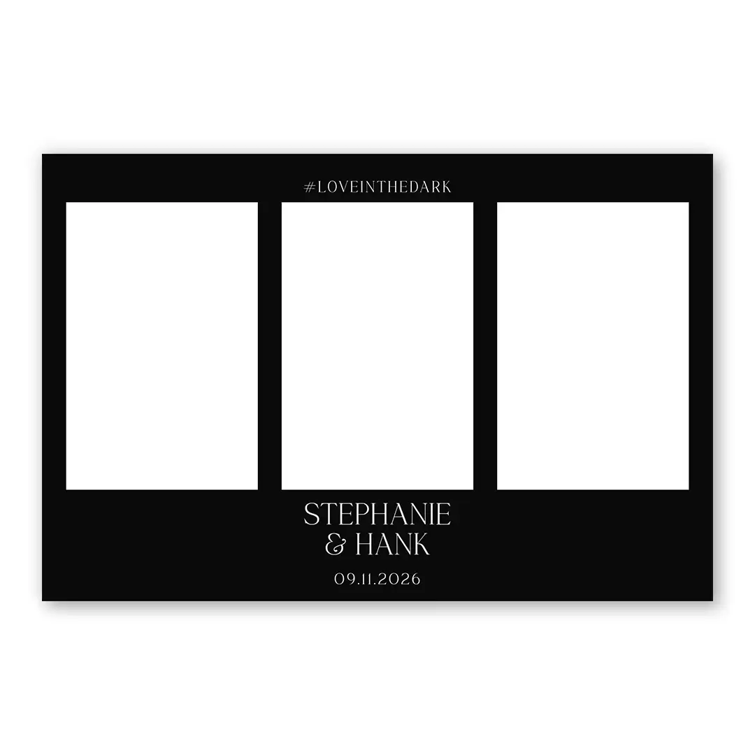 Dark Love photo booth template L3P layout