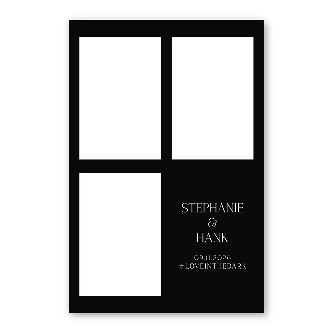 Dark Love photo booth template P3P layout