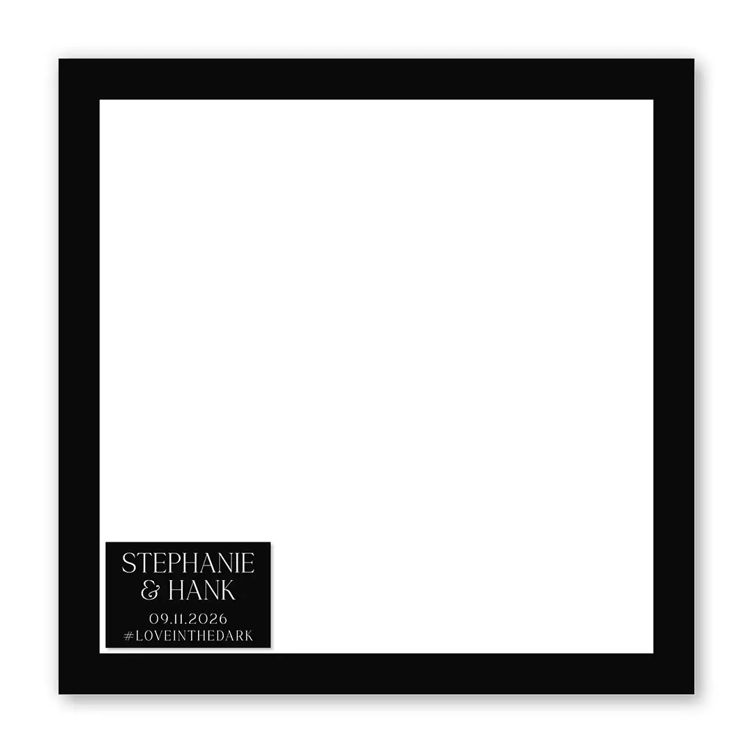 Dark Love photo booth template SF layout