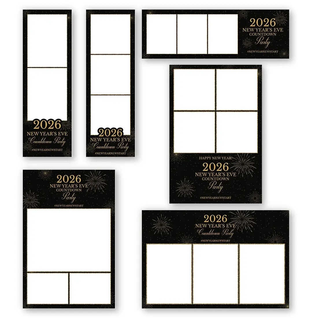 New Start photo booth template additional layouts layout